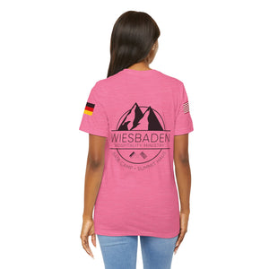 WHM - Flag on Sleeves - Unisex Jersey Short Sleeve Tee