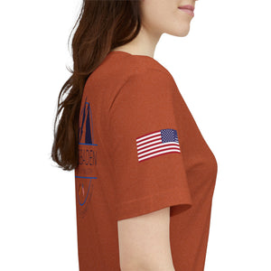 WHM - Flags on Sleeves - Unisex Jersey Short Sleeve Tee
