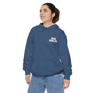 Sow Smiles - Skeleton Back - Unisex Garment-Dyed Hoodie