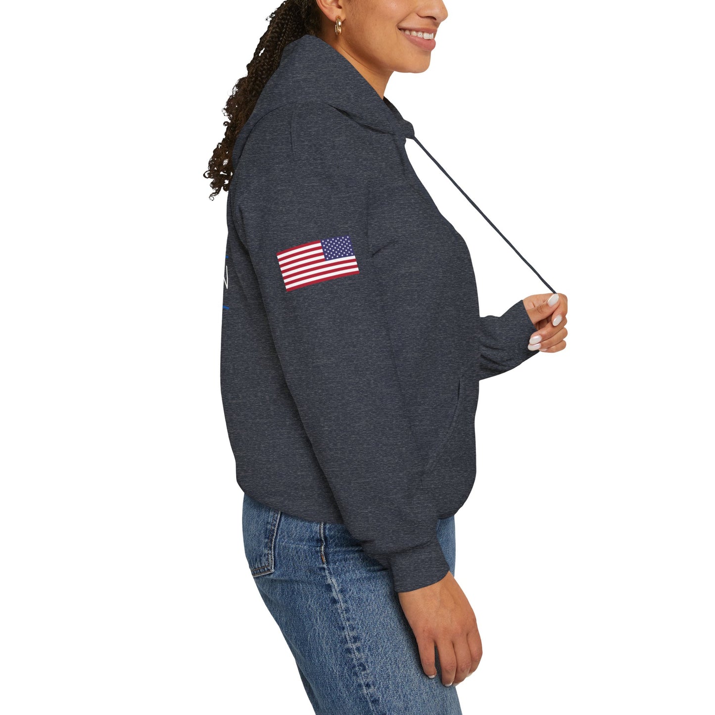 WHM - Flags on Sleeves - Unisex Heavy Blend™ Hooded Sweatshirt