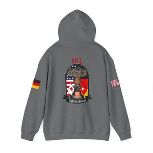 HQ Call Sign -  USANEC-S - Flags on Sleeves - Unisex Heavy Blend™ Hooded Sweatshirt