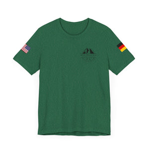 WHM - Flag on Sleeves - Unisex Jersey Short Sleeve Tee