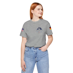 WHM - Flags on Sleeves - Unisex Jersey Short Sleeve Tee