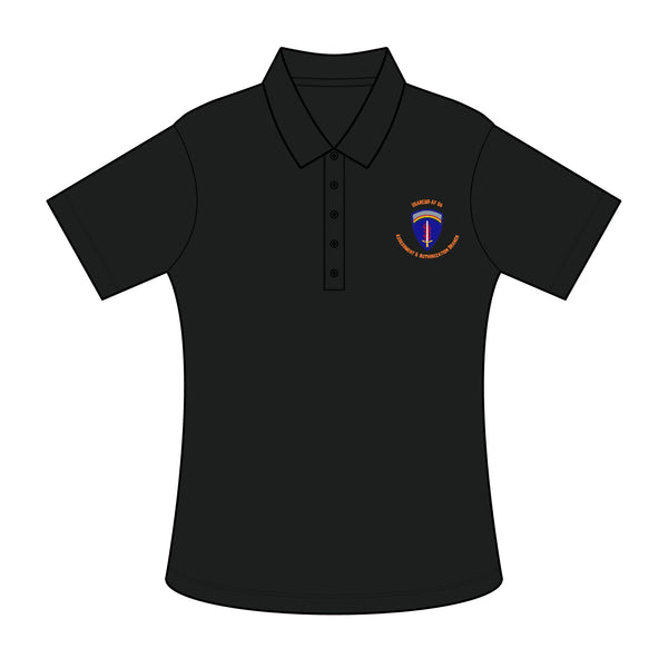 AAB U'R-AF - Orange text - Ladies Fine Pique Blend Polo