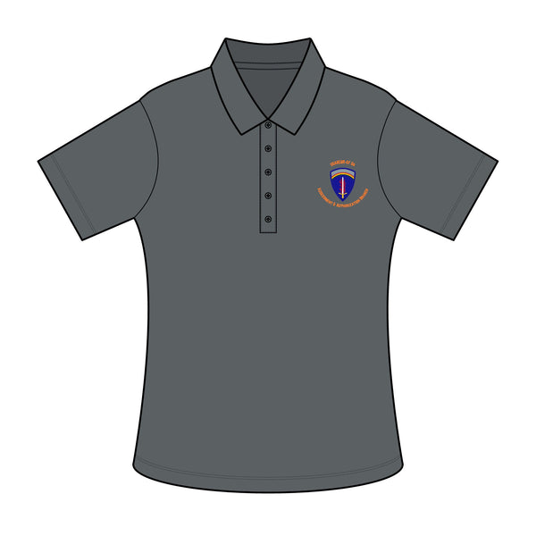 AAB U'R-AF - Orange text - Ladies Fine Pique Blend Polo