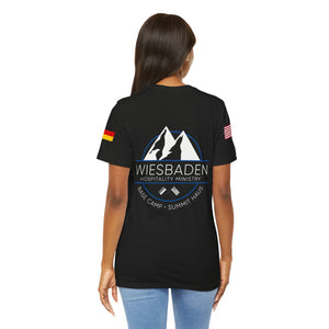 WHM - Flag on Sleeves - Unisex Jersey Short Sleeve Tee