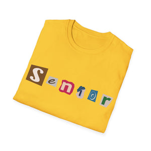 Senior - Adult Sizing - Blank Back - Unisex Softstyle T-Shirt