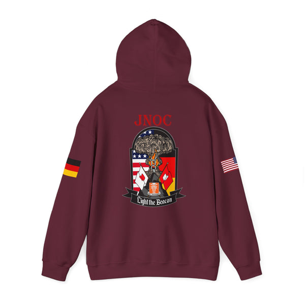 JNOC Call Sign -  USANEC-S - Flags on Sleeves - Unisex Heavy Blend™ Hooded Sweatshirt