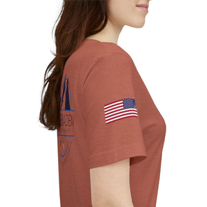 WHM - Flags on Sleeves - Unisex Jersey Short Sleeve Tee