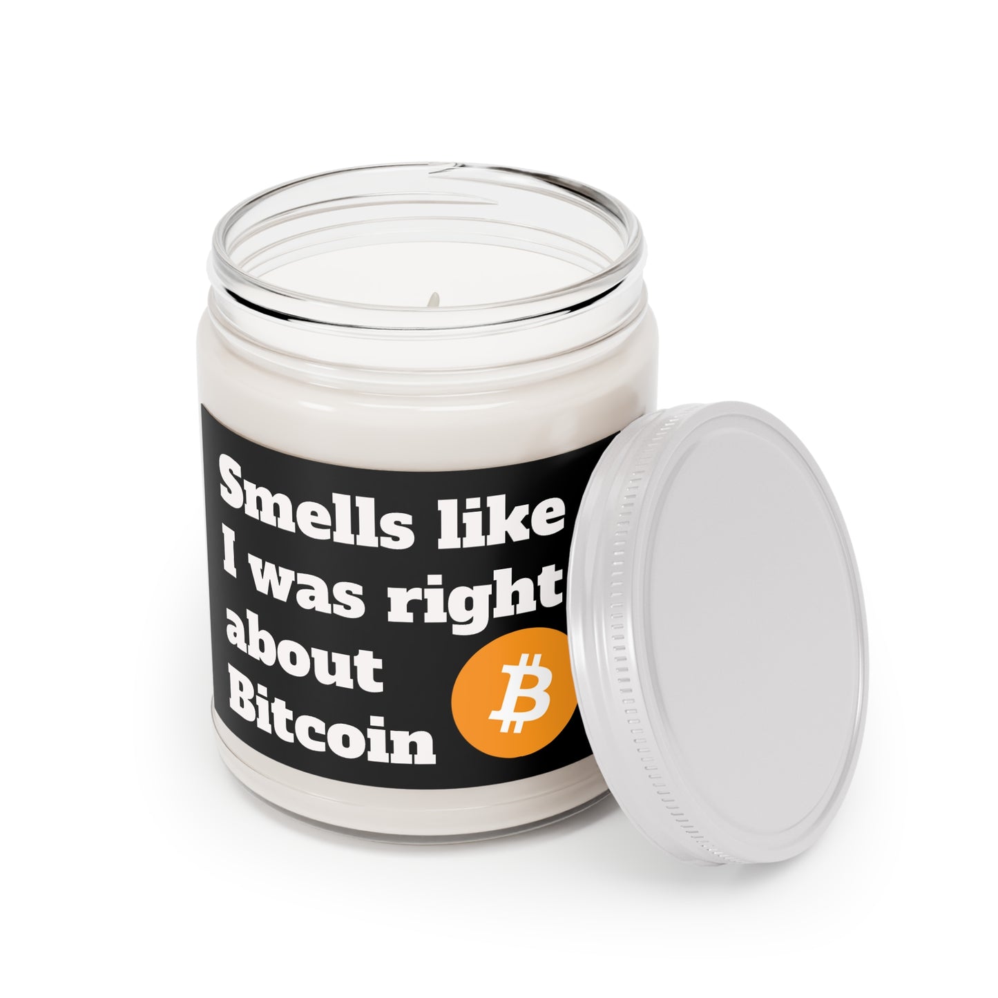 Bitcoin Scented Candles, 9oz 100% natural soy