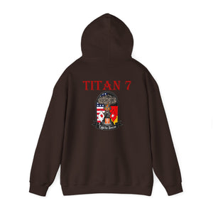 Titan 7 Call Sign - No Flags on Sleeves - USANEC-S - Unisex Heavy Blend™ Hooded Sweatshirt