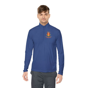 CAB Sword - Orange text - Unisex Quarter-Zip Pullover