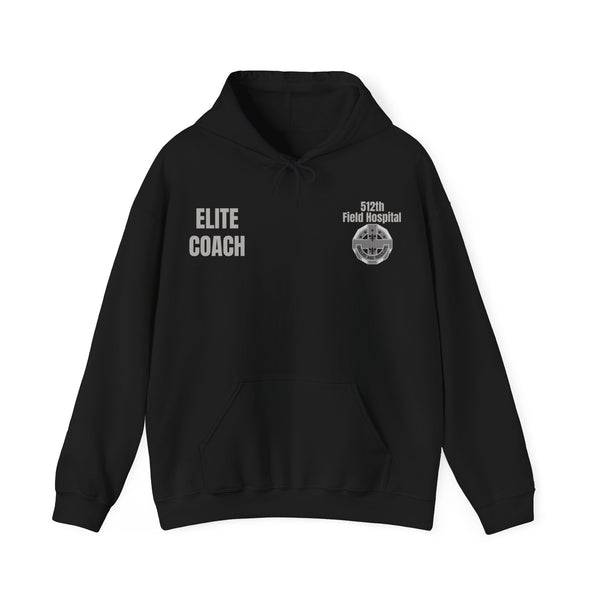Elite Coach - 512th Field Hospital - Unisex Heavy Blend™ Hooded Sweatshirt
