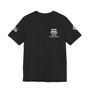 102d SSB - Sleeve with USA/2TSB - Unisex Jersey Short Sleeve Tee