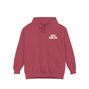 Sow Smiles - Skeleton Back - Unisex Garment-Dyed Hoodie