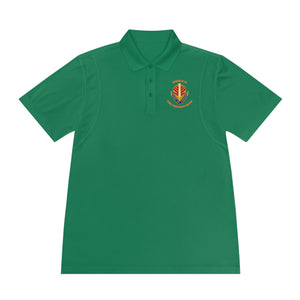 CAB Sword - Orange text - Men's Sport Polo Shirt