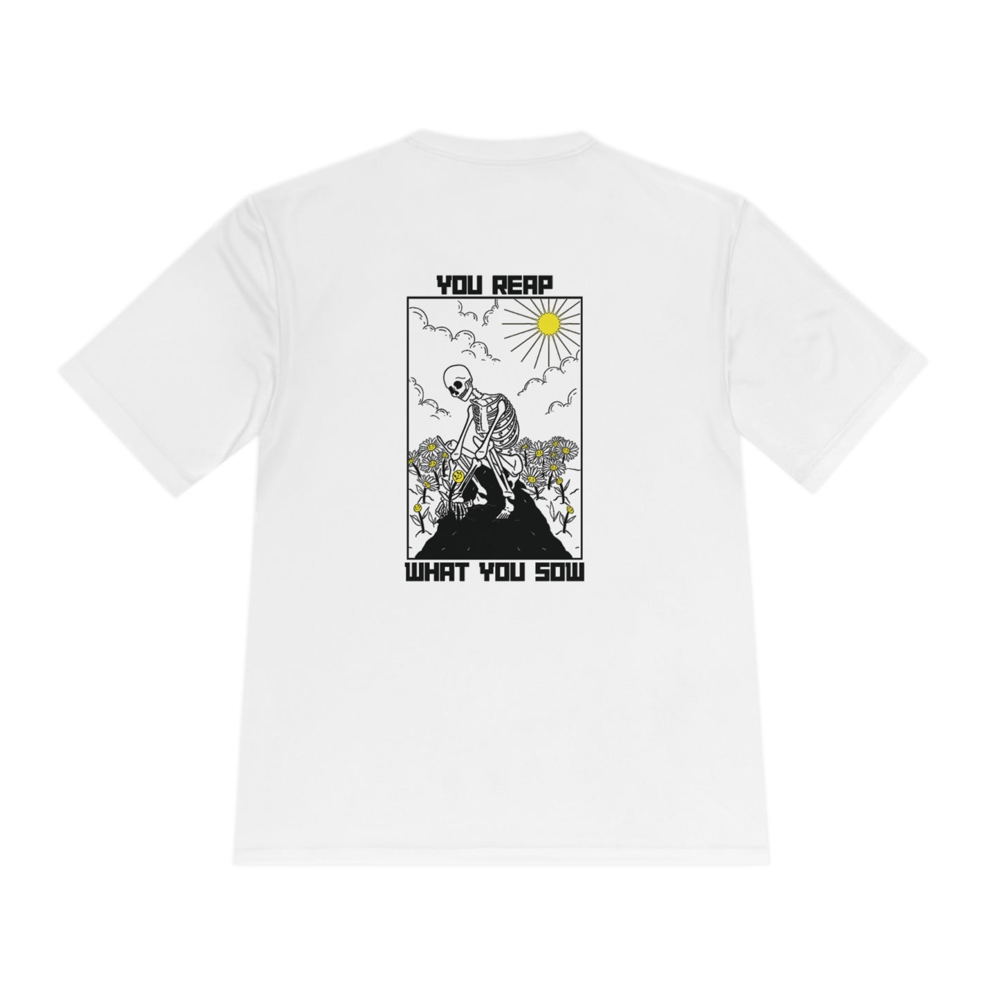 Sow Smiles - SKELETON BACK- Moisture Wicking Tee