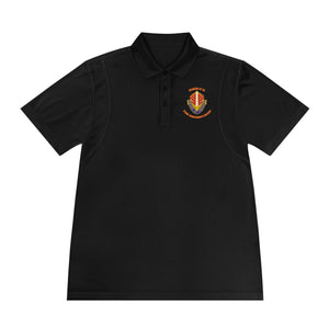 CAB Sword - Orange text - Men's Sport Polo Shirt