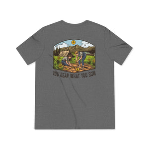 Bitcoin Camping! -  Triblend Tee
