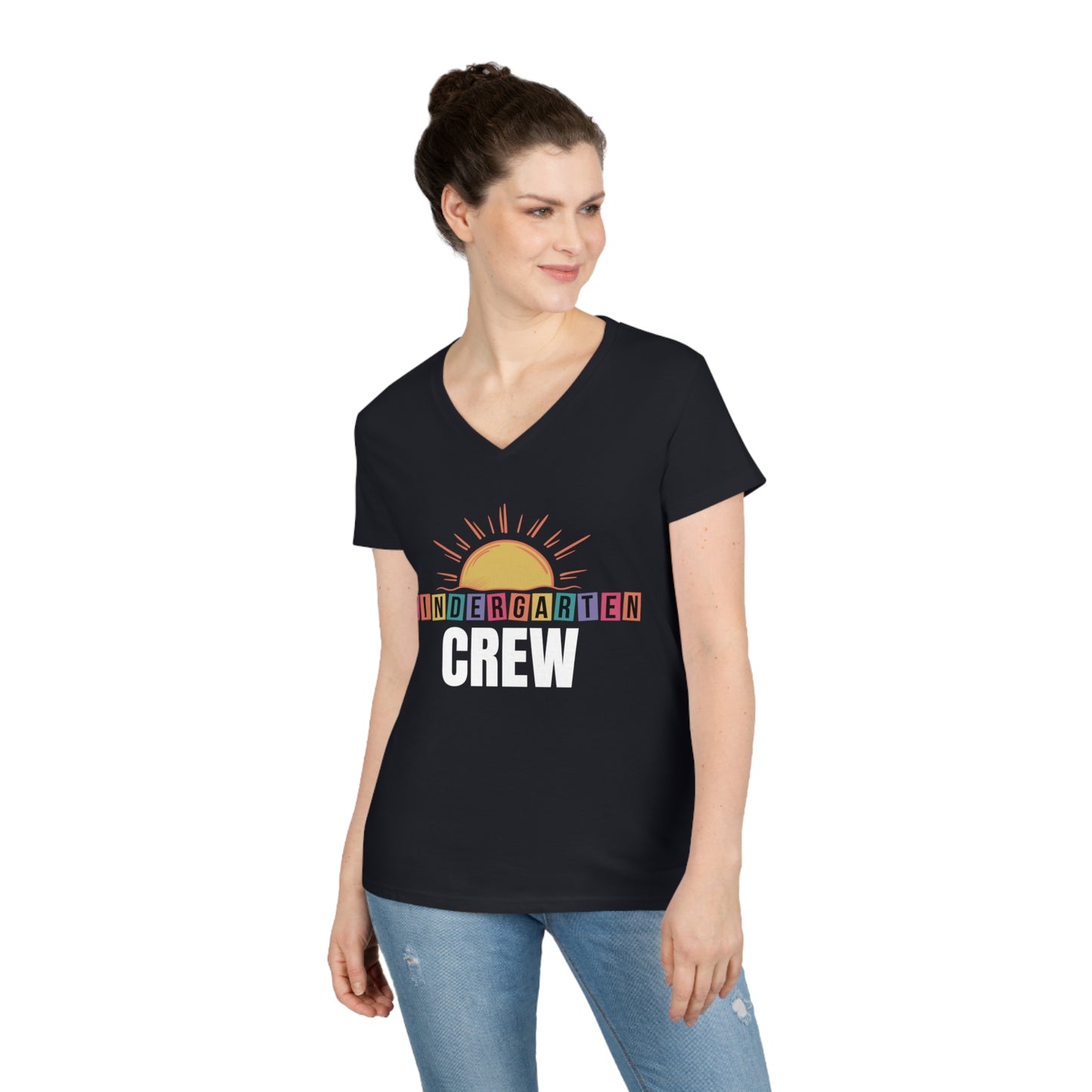 Kindergarten Crew - Ladies' V-Neck T-Shirt