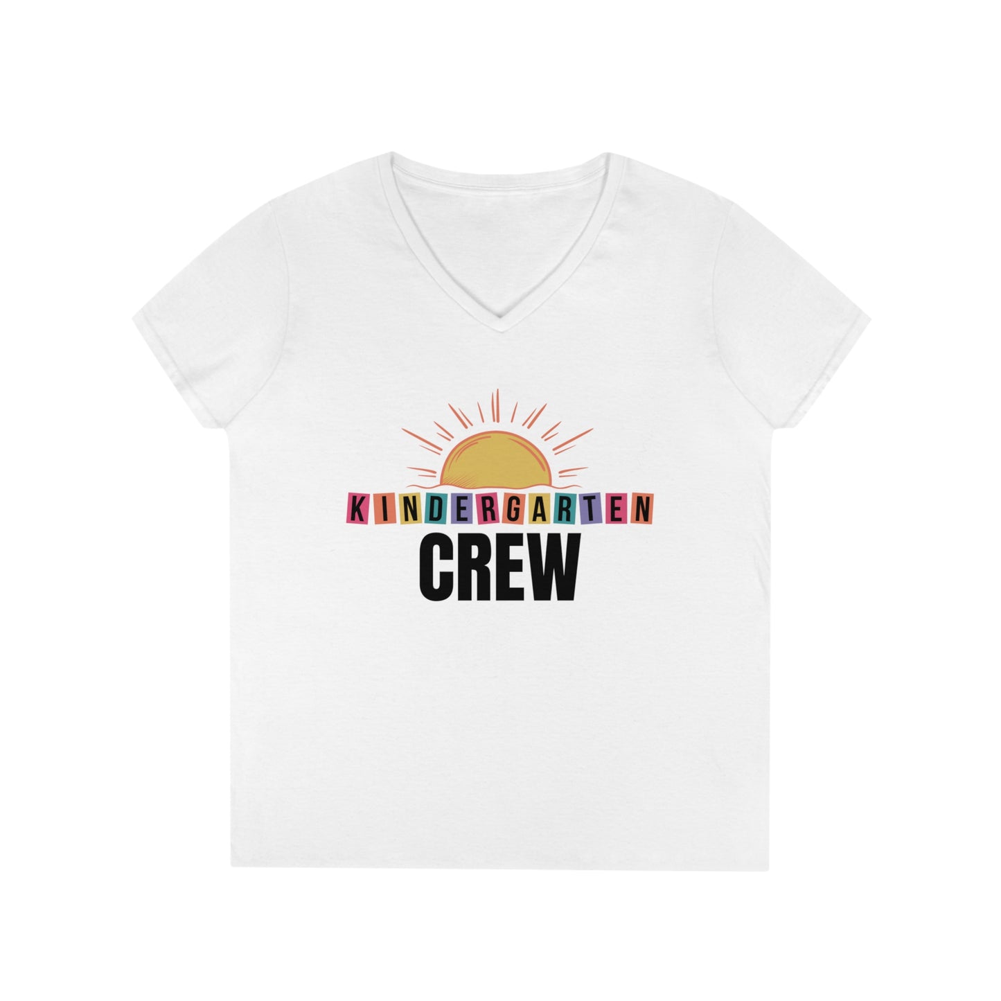 Kindergarten Crew - Ladies' V-Neck T-Shirt