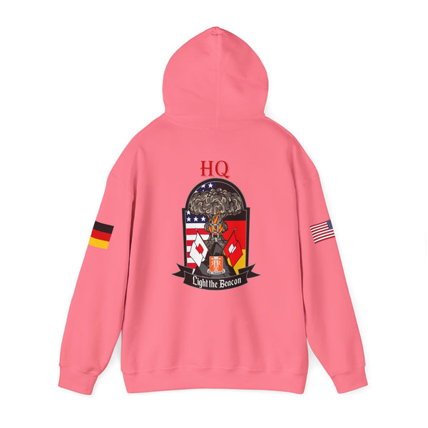 HQ Call Sign -  USANEC-S - Flags on Sleeves - Unisex Heavy Blend™ Hooded Sweatshirt