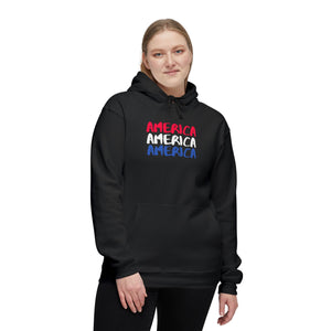 America x3!!! - Unisex Hooded Sweatshirt, Made in US