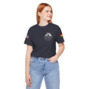 WHM - Flags on Sleeves - Unisex Jersey Short Sleeve Tee