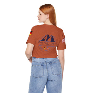 WHM - Flags on Sleeves - Unisex Jersey Short Sleeve Tee