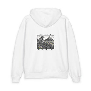 Sow Smiles! - Farmer Back - Unisex Organic Relaxed Slammer Hoodie