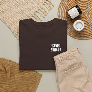 Reap Smiles - Embroidery - Unisex Heavy Cotton Tee