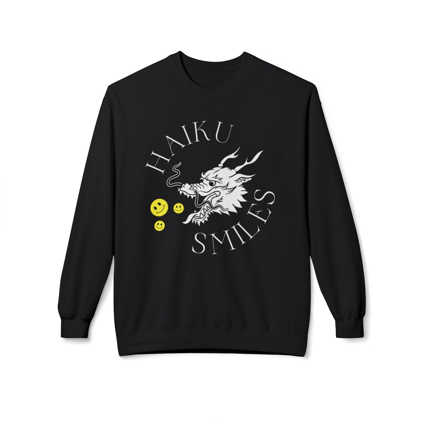 Haiku Smiles - Unisex Midweight Softstyle Fleece Crewneck Sweatshirt