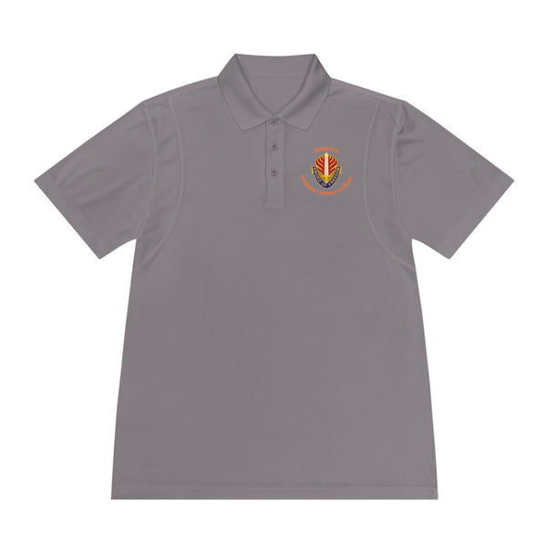 AAB Sword - Orange text - Men's Sport Polo Shirt