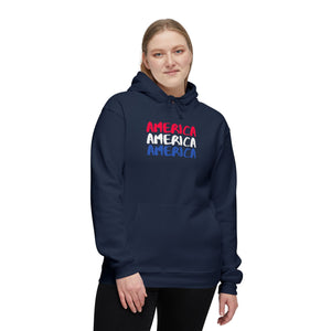 America x3!!! - Unisex Hooded Sweatshirt, Made in US