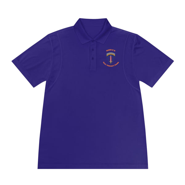 PPT U'R-AF - Orange text - Men's Sport Polo Shirt