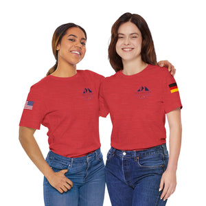 WHM - Flags on Sleeves - Unisex Jersey Short Sleeve Tee