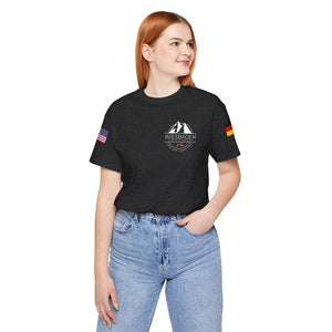 WHM - Flags on Sleeves - Unisex Jersey Short Sleeve Tee