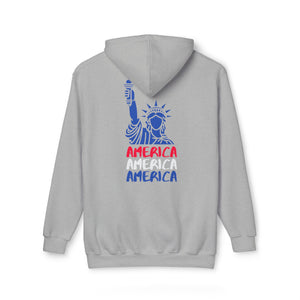 America x 3 - Unisex Hooded Sweatshirt, Made in USA