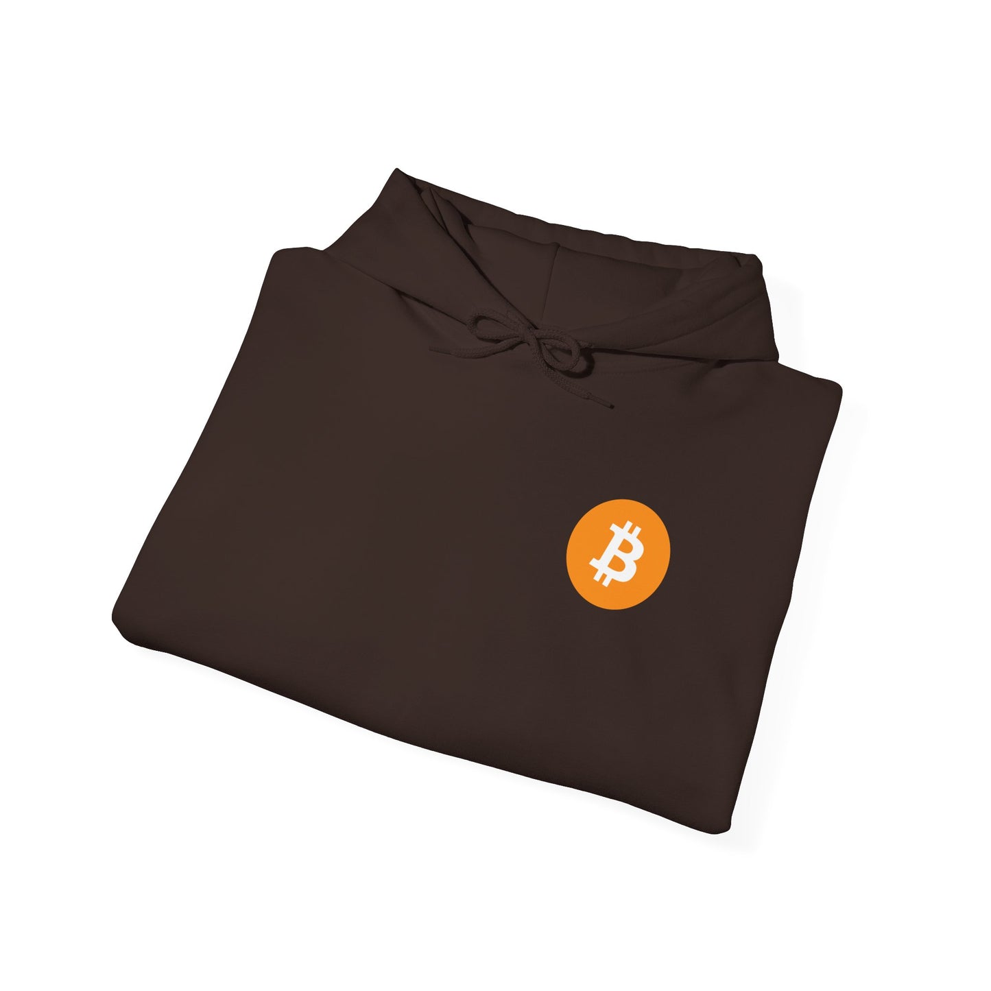 Bitcoin - USA Flag on Right Sleeve - Unisex Heavy Blend™ Hooded Sweatshirt