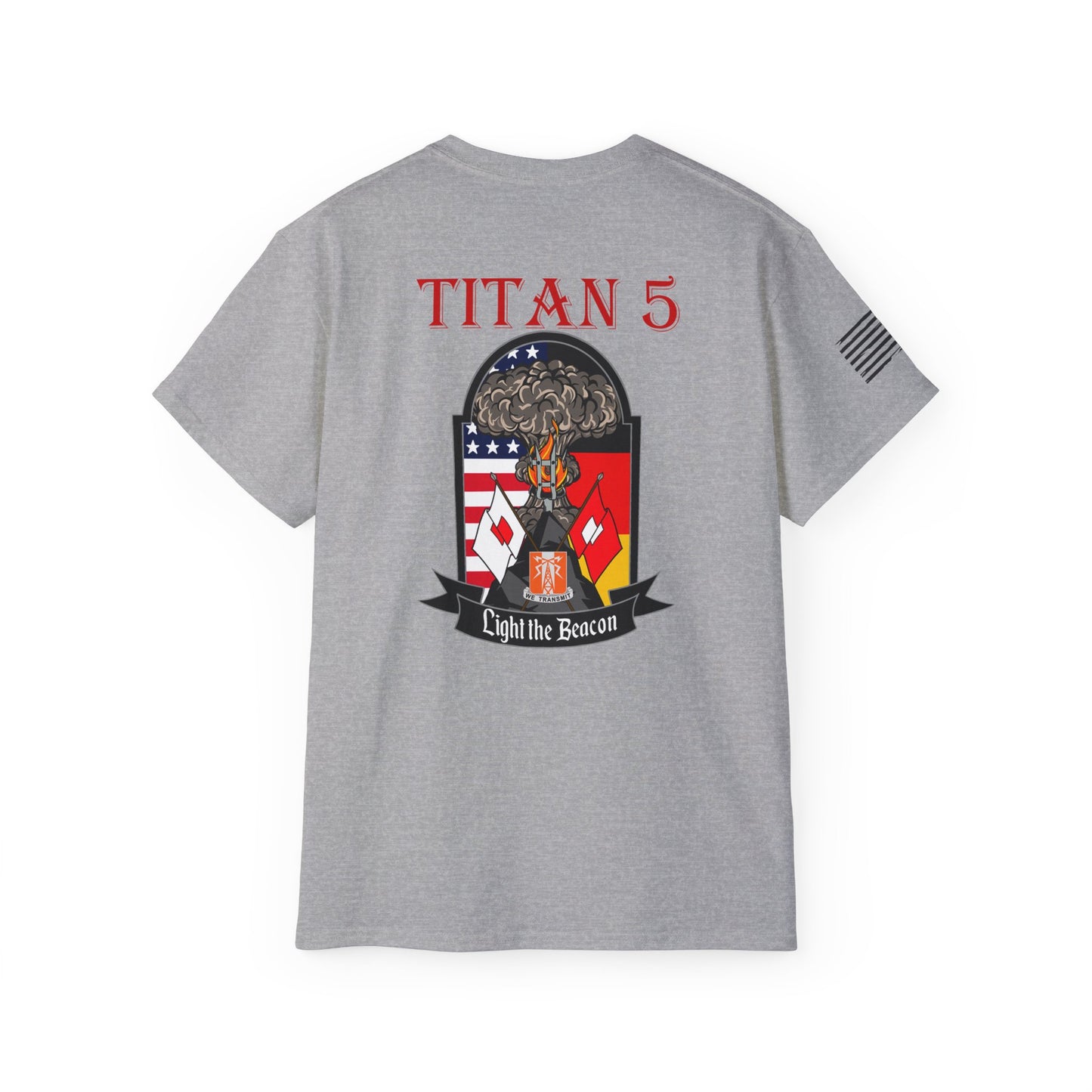 Titan 5 Call Sign - Flag on Sleeve - USANEC-S - Ultra Cotton Tee