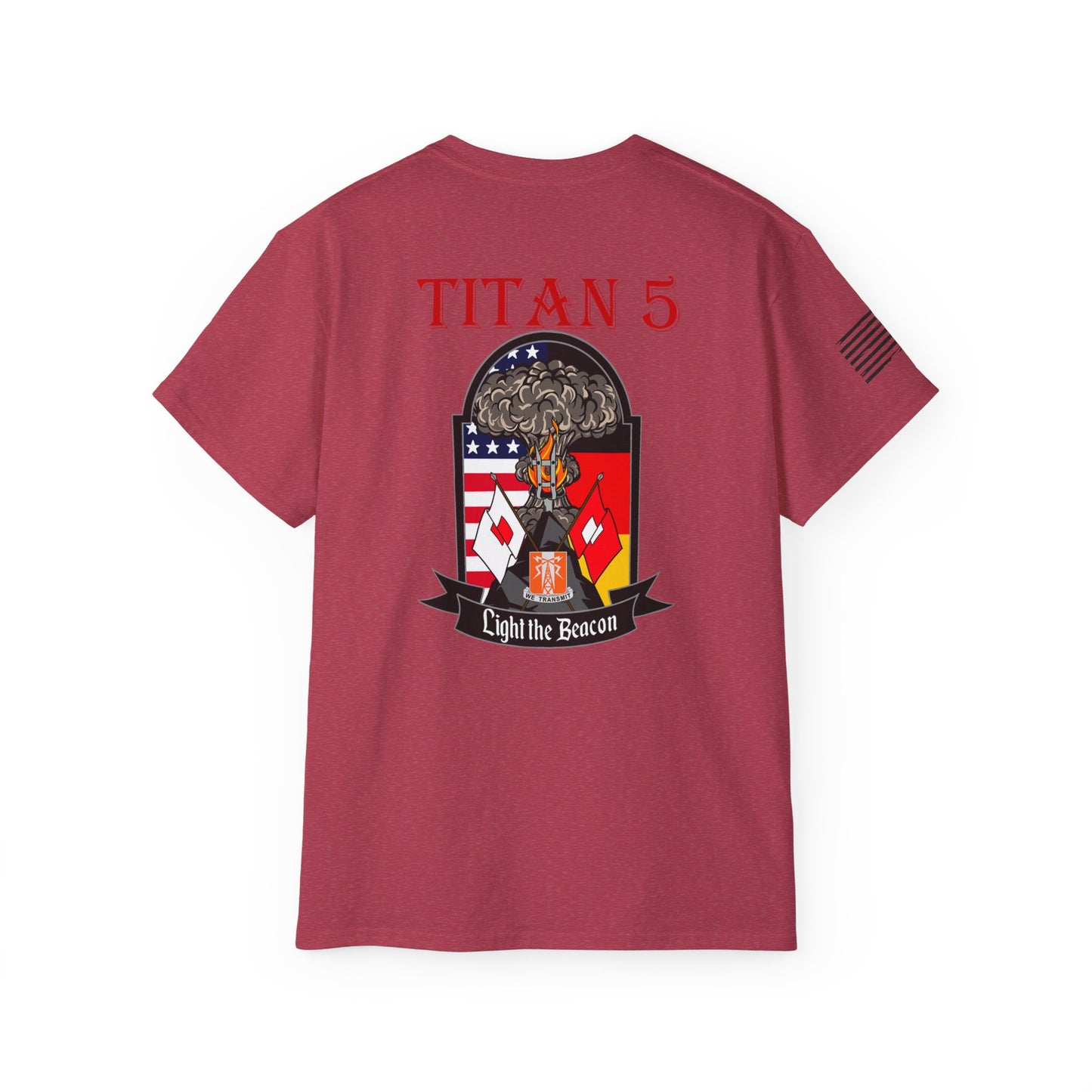 Titan 5 Call Sign - Flag on Sleeve - USANEC-S - Ultra Cotton Tee