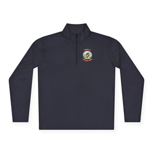 CSD Dragon - Orange text - Unisex Quarter-Zip Pullover
