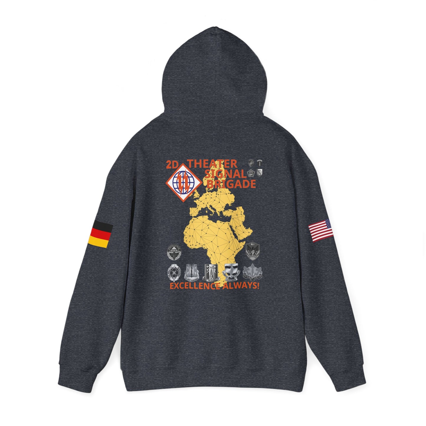 2TSB - Flags on Sleeves - Unisex Heavy Blend™ Hooded SweatshirT