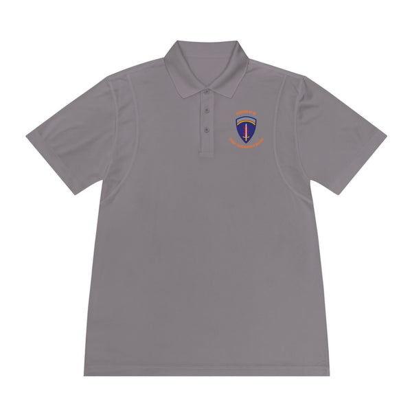 CAB U'R-AF Logo - Orange text - Men's Sport Polo Shirt