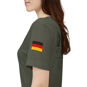 WHM - Flags on Sleeves - Unisex Jersey Short Sleeve Tee