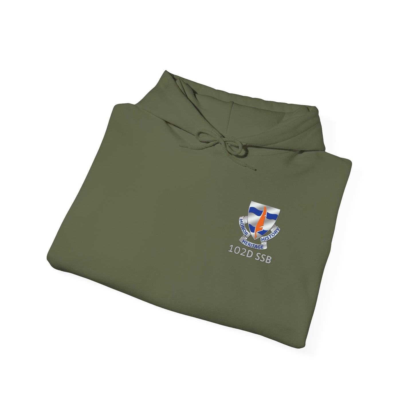 102D SSB - Flags on Sleeves - Unisex Heavy Blend™ Hooded Sweatshirt