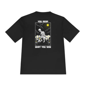 Sow Smiles - SKELETON BACK- Moisture Wicking Tee