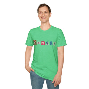 Senior - Adult Sizing - Blank Back - Unisex Softstyle T-Shirt