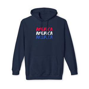 America x3!!! - Unisex Hooded Sweatshirt, Made in US