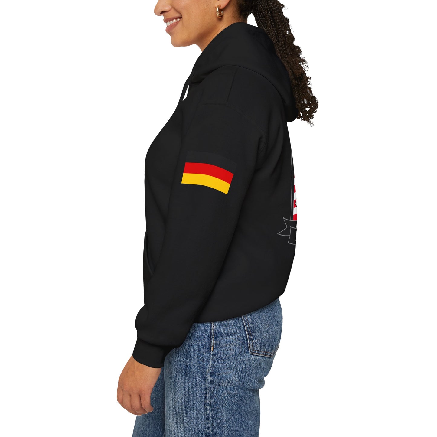 USANEC-S - Flags on Sleeves - Unisex Heavy Blend™ Hooded Sweatshirt